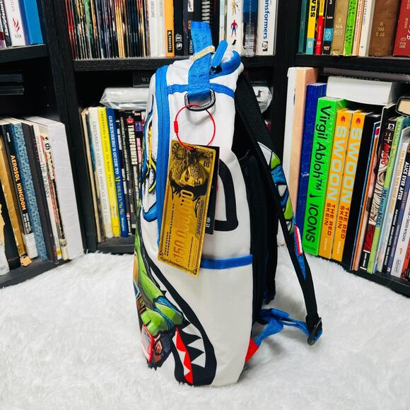 SPRAYGROUND LEONARDO KATANA CODE BACK PACK BOOK BAG TEENAGE MUTANT NINJA TURTLES - Picture 3 of 7